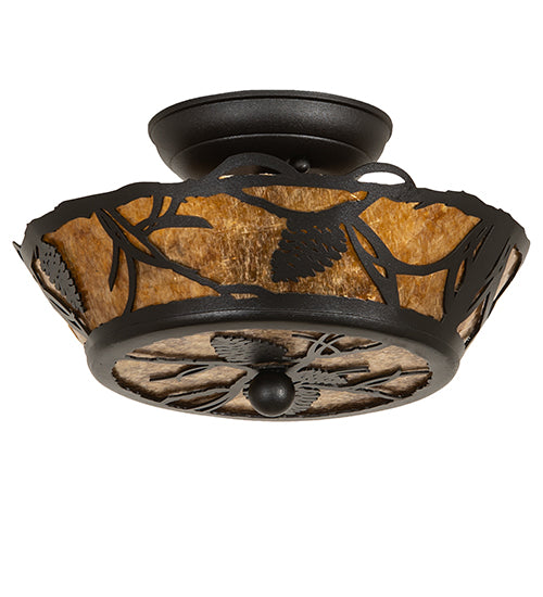 Meyda Tiffany Whispering Pines 199593 Ceiling Light - Antique Copper