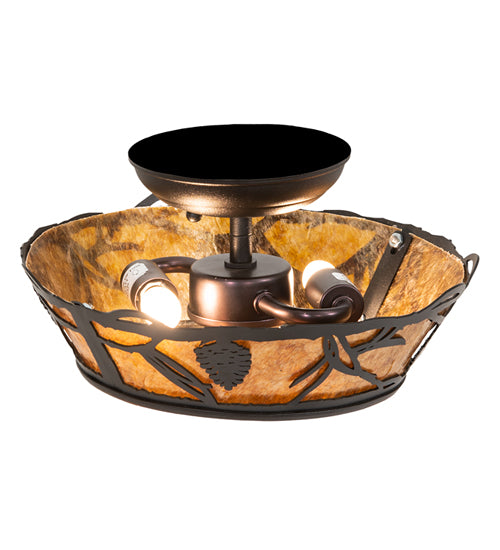 Meyda Tiffany Whispering Pines 199593 Ceiling Light - Antique Copper