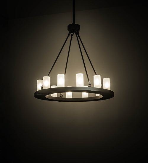 Meyda Tiffany Loxley 199716 Chandelier Light - Wrought Iron