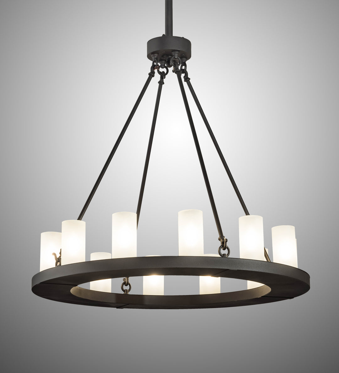 Meyda Tiffany Loxley 199716 Chandelier Light - Wrought Iron