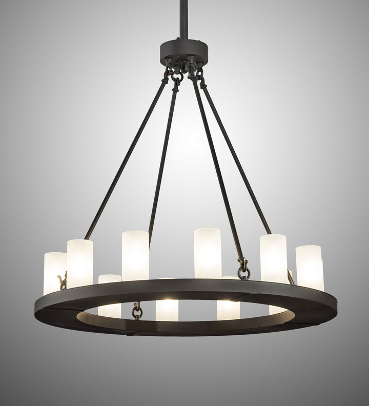 Meyda Tiffany Loxley 199716 Chandelier Light - Wrought Iron