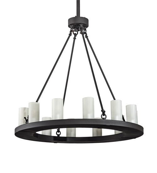 Meyda Tiffany Loxley 199716 Chandelier Light - Wrought Iron
