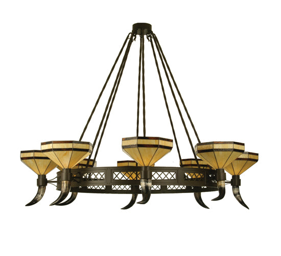 Meyda Tiffany Topridge 19985 Chandelier Light - Timeless Bronze