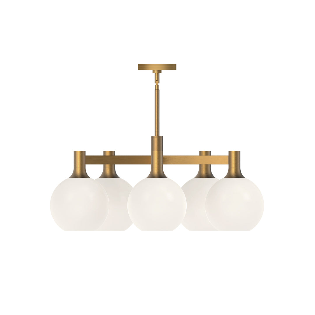 Alora Mood castilla CH506129AGOP Chandelier Light - Aged Gold/Opal Matte Glass