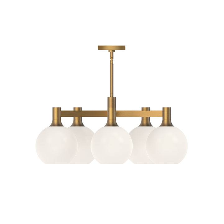 Alora Mood castilla CH506129AGOP Chandelier Light - Aged Gold/Opal Matte Glass
