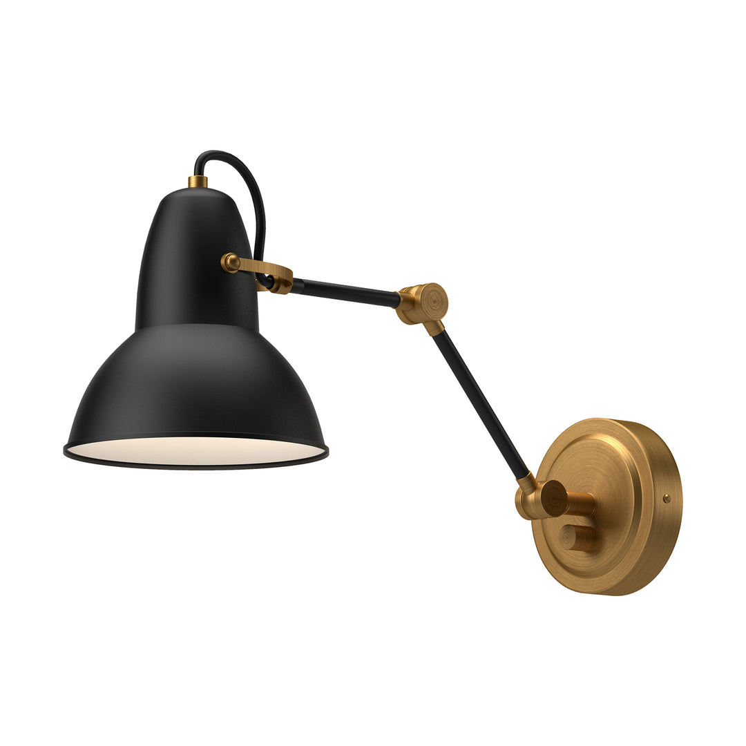 Alora Mood felix WV576027MBAG Wall Light - Aged Gold/Matte Black