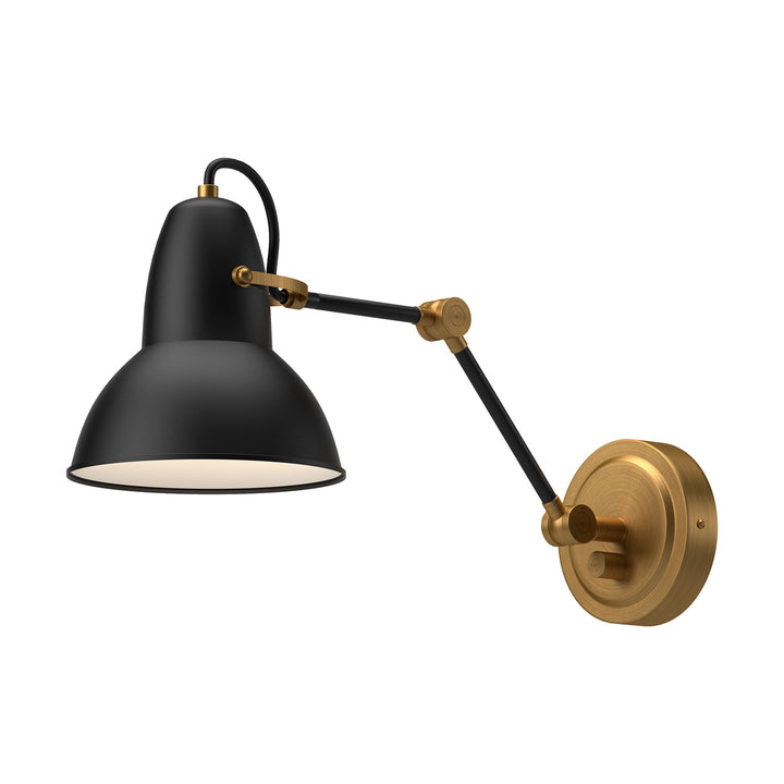 Alora Mood felix WV576027MBAG Wall Light - Aged Gold/Matte Black