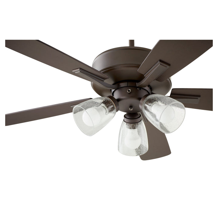 Quorum Ovation 4525-2386 Ceiling Fan 52 in. - Oiled Bronze, Oiled Bronze/Weathered Oak