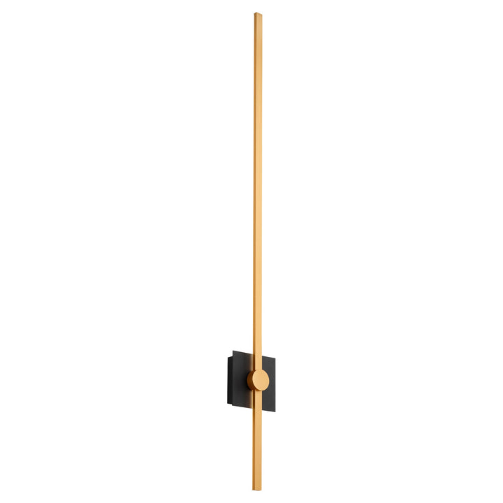 Oxygen Zora 3-52-1550 Wall Sconce Light - Black W/ Industrial Brass