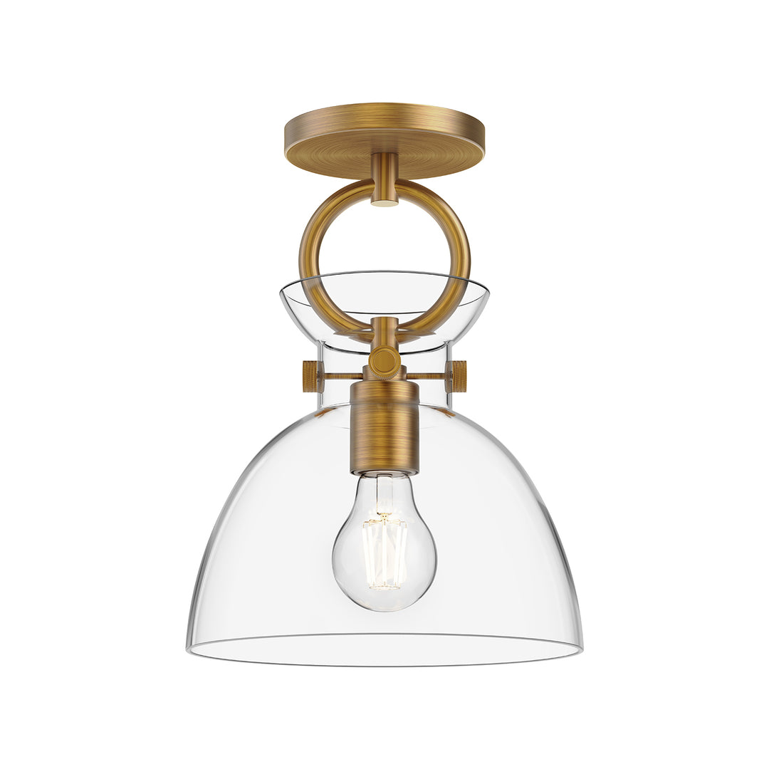 Alora Mood waldo SF411809AGCL Ceiling Light - Aged Gold/Clear Glass