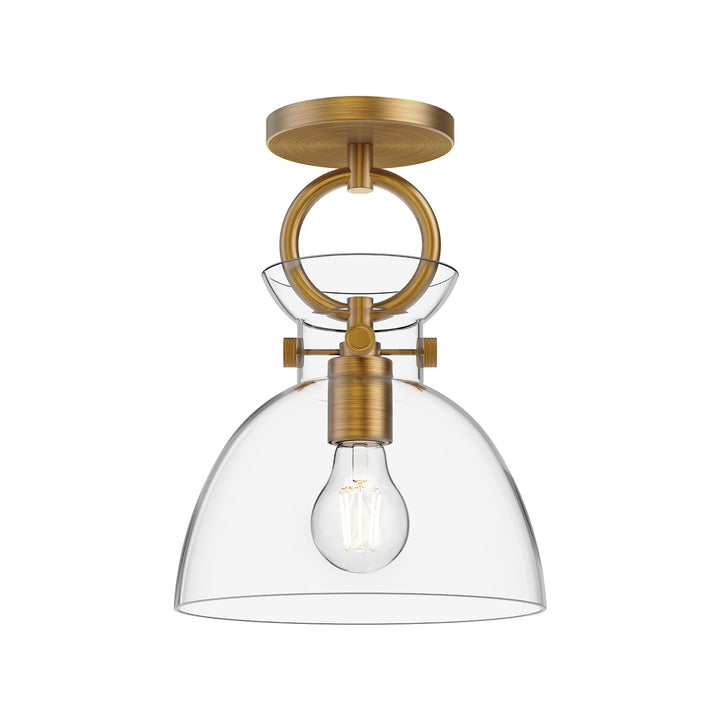 Alora Mood waldo SF411809AGCL Ceiling Light - Aged Gold/Clear Glass