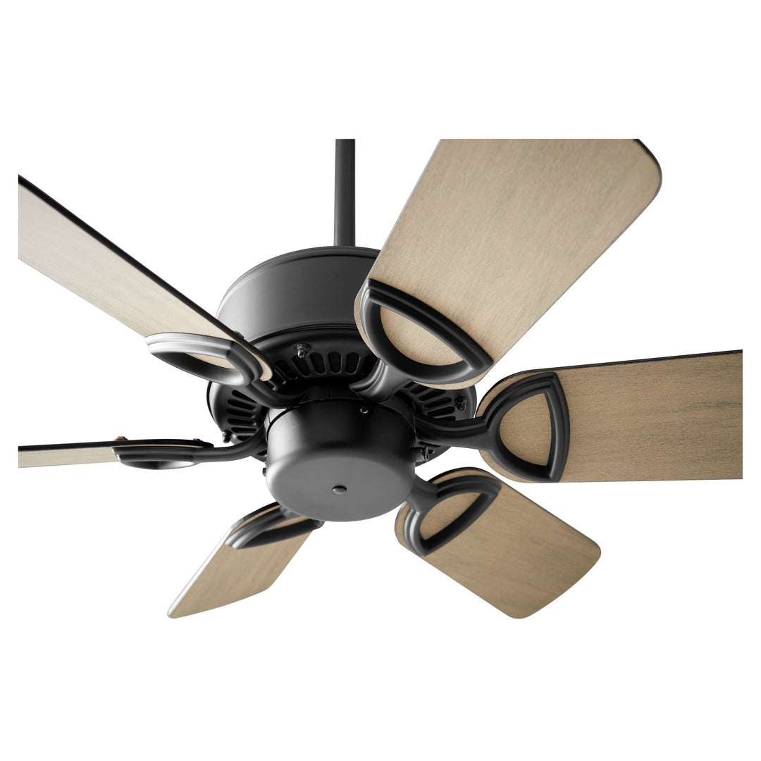 Quorum ESTATE 43306-5942 Ceiling Fan 30 in. - Matte Black, Matte Black/Weathered Gray