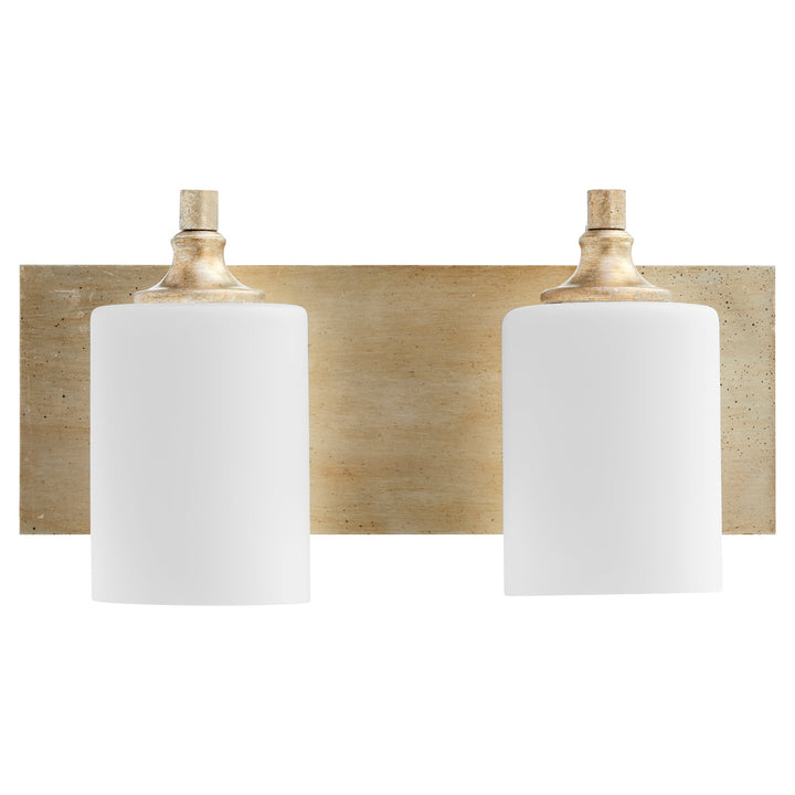 Quorum Celeste 5009-2-60 Bath Vanity Light 17 in. wide - Aged Silver Leaf