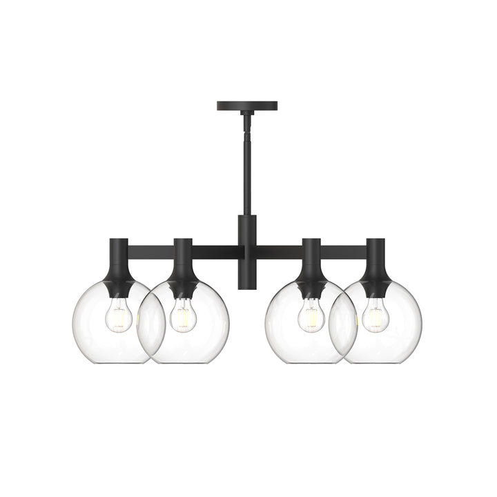 Alora Mood castilla CH506230MBCL Chandelier Light - Clear Glass/Matte Black