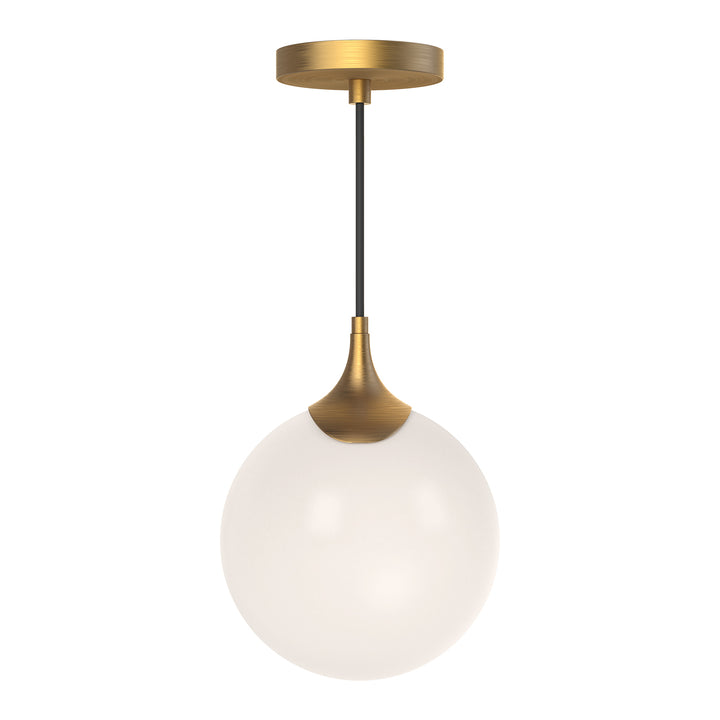 Alora Mood nouveau PD505108AGOP Pendant Light - Aged Gold/Opal Matte Glass