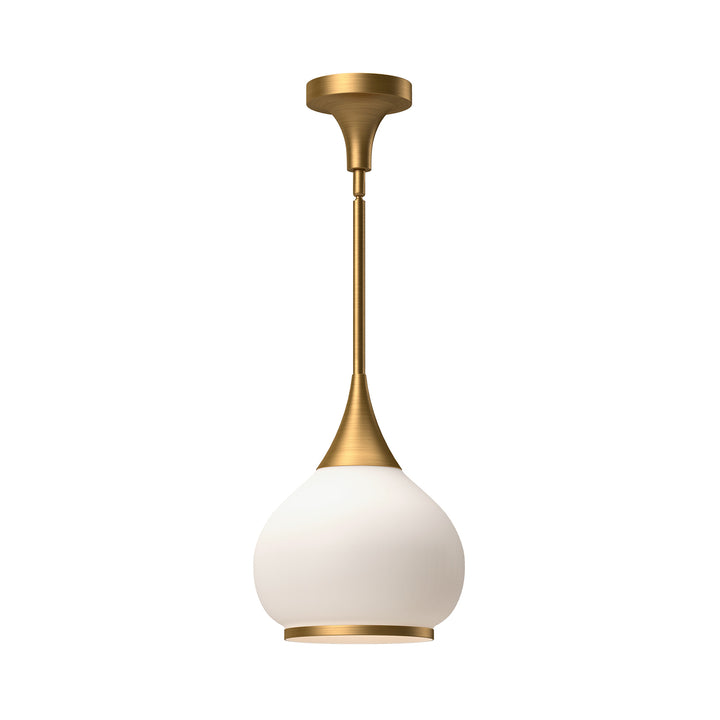 Alora Mood hazel PD524110AGOP Pendant Light - Aged Gold/Opal Matte Glass