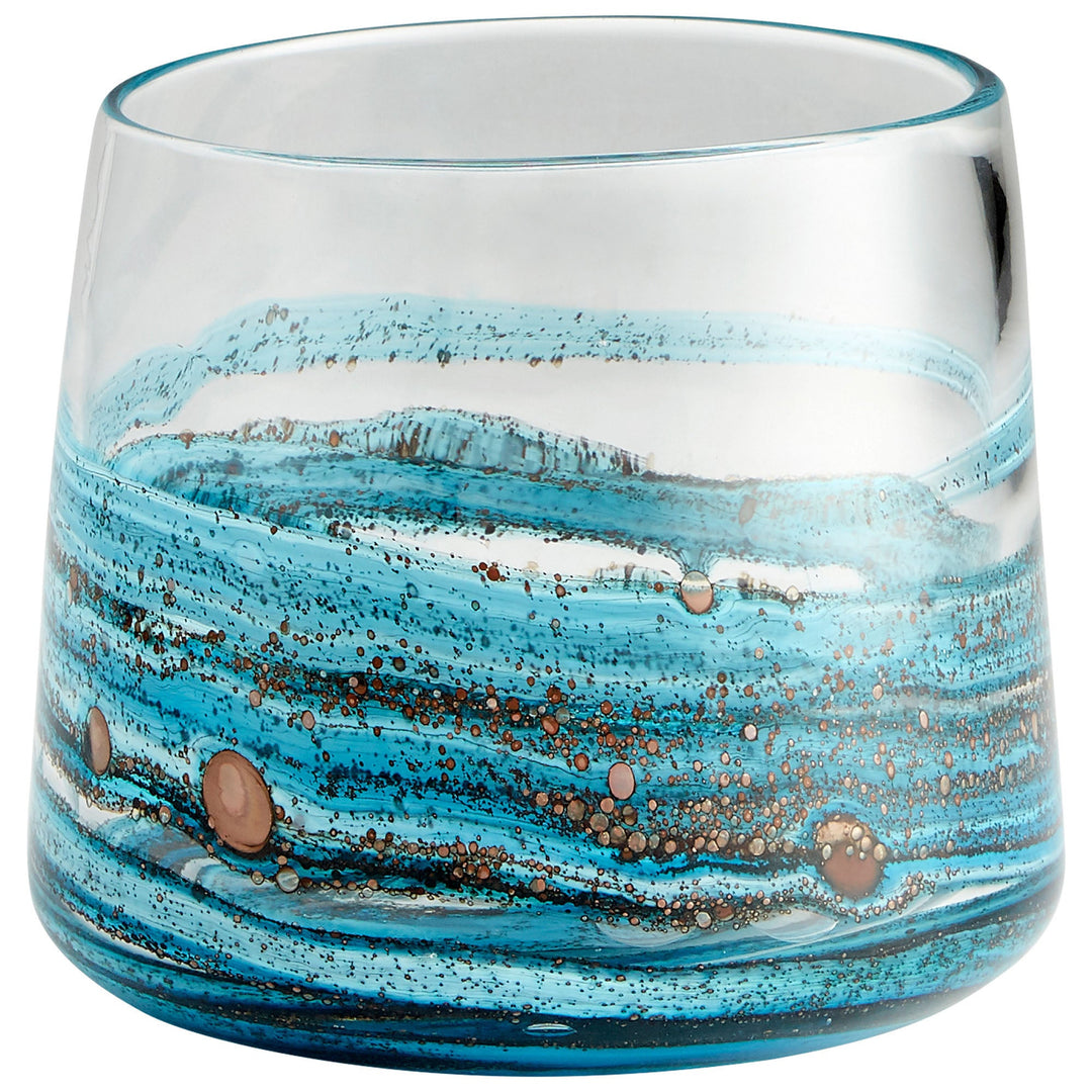 Cyan 09984 Vases & Planters - Blue//Gold Dust