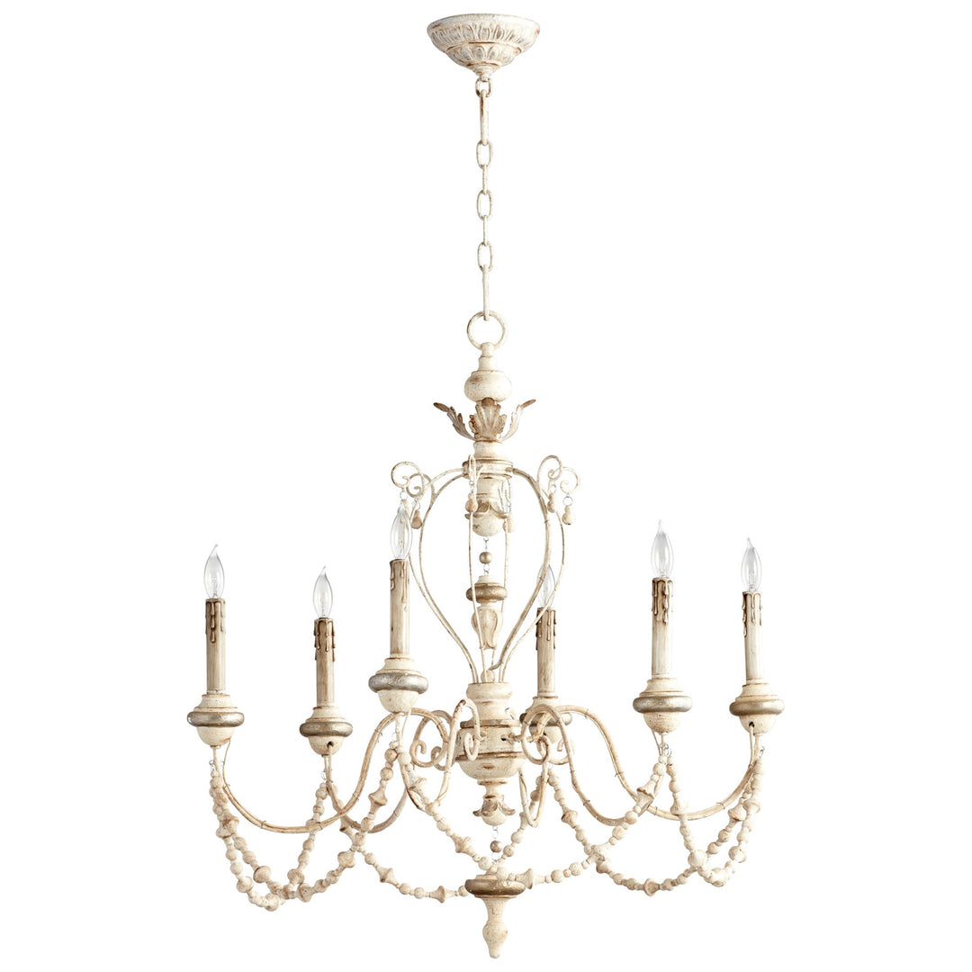 Cyan Design Florine 05783 Chandelier Light - Persian White And Mystic Silver