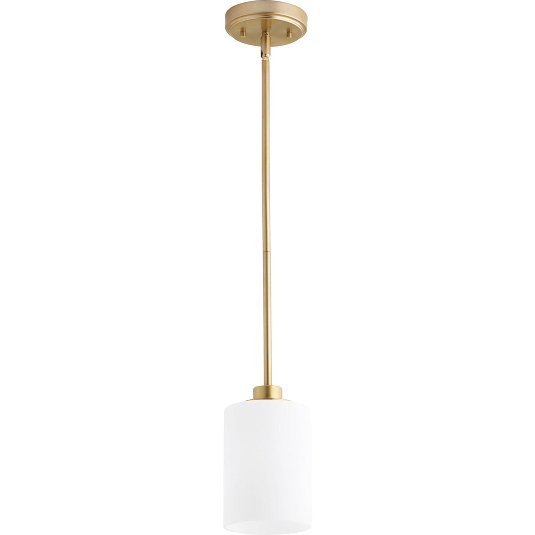 Quorum Lancaster 3207-80 Pendant Light - Aged Brass