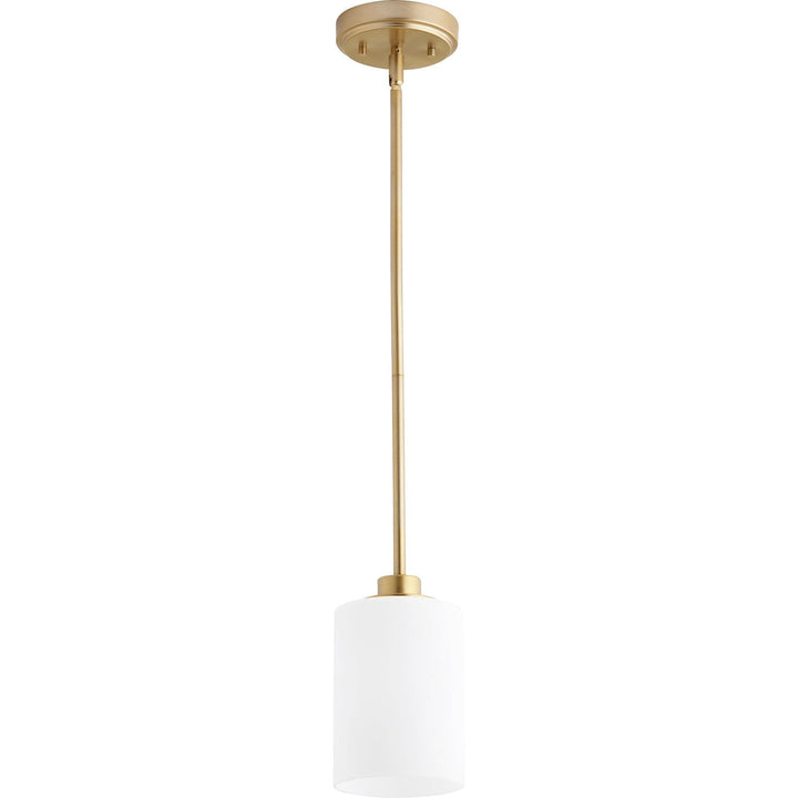 Quorum Lancaster 3207-80 Pendant Light - Aged Brass