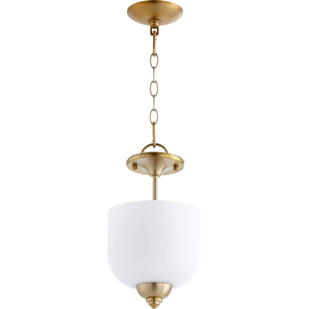 Quorum Richmond 2811-8-80 Pendant Light - Aged Brass