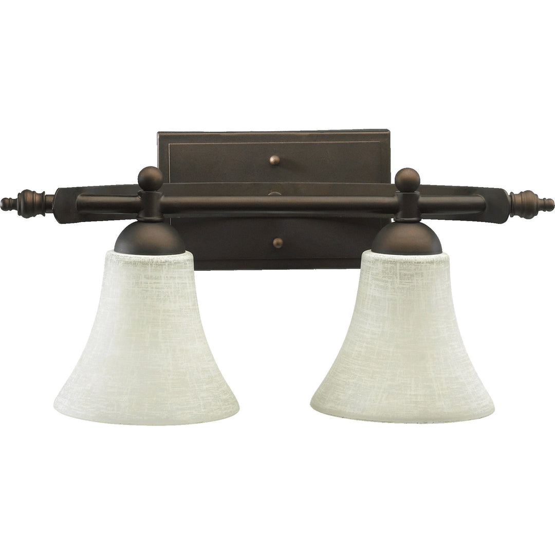 Quorum Aspen 5077-2-86 Bath Vanity Light 19 in. wide - Oiled Bronze