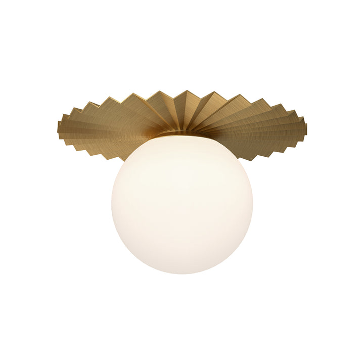 Alora Mood plume FM501214BGOP Ceiling Light - Brushed Gold/Opal Matte Glass