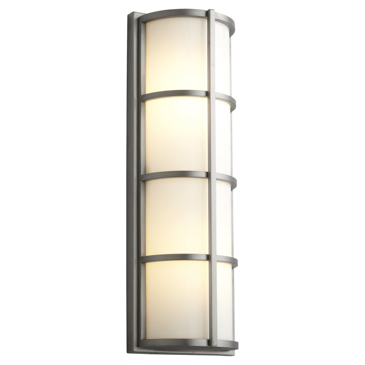 Oxygen 3-713-224 Leda LED Outdoor Lantern Satin Nickel