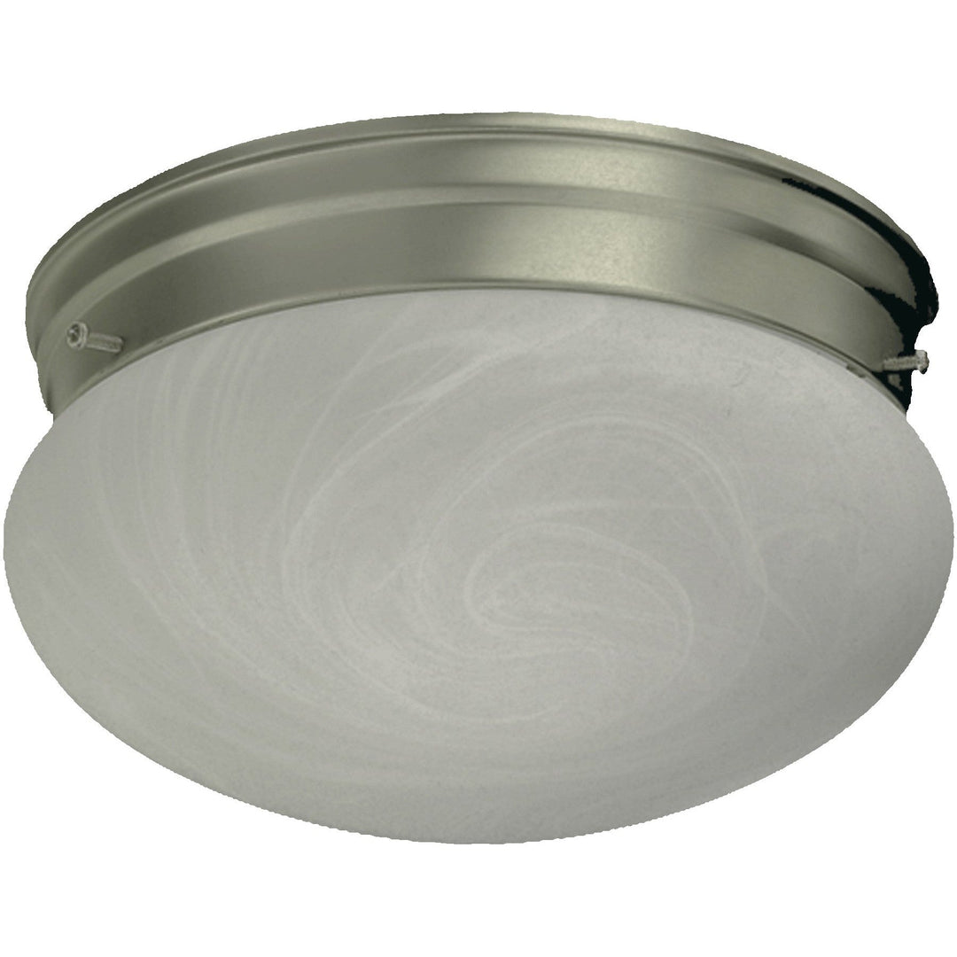 Quorum 3021 Faux Alabaster Mushrooms 3021-6-65 Ceiling Light - Satin Nickel