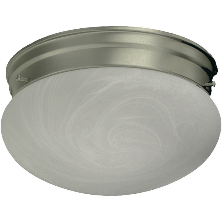 Quorum 3021 Faux Alabaster Mushrooms 3021-6-65 Ceiling Light - Satin Nickel