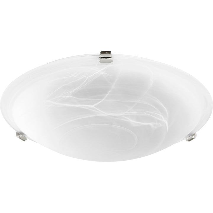 Quorum 3000 Ceiling Mounts 3000-16-62 Ceiling Light - Polished Nickel W/ Faux Alabaster