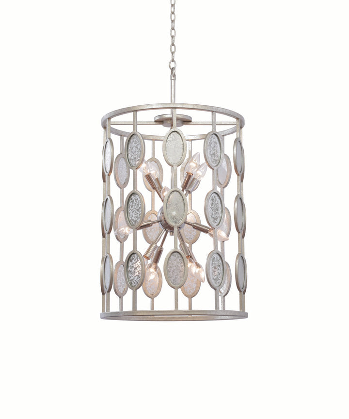 Kalco Palomar 506152VSL Pendant Light - Vintage Silver Leaf