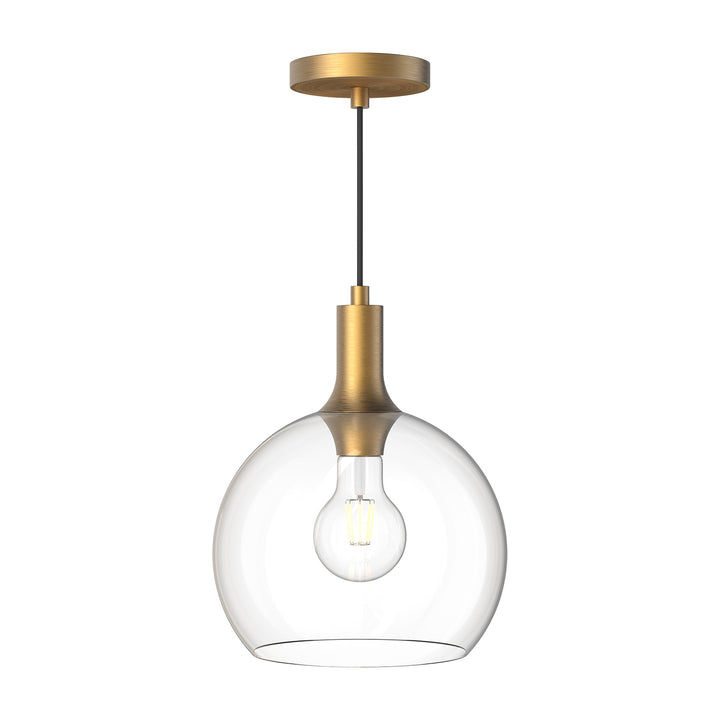 Alora Mood castilla PD506210AGCL Pendant Light - Aged Gold/Clear Glass