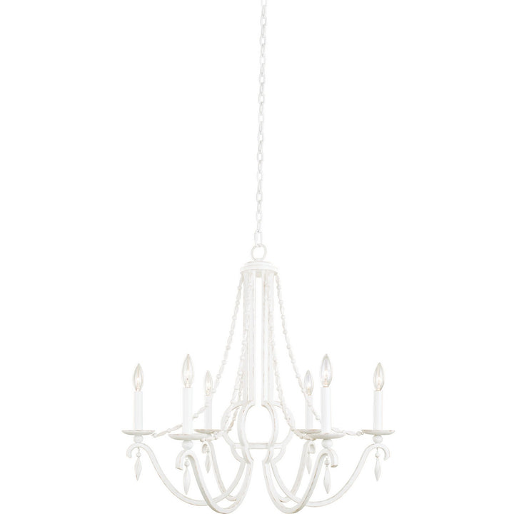 Kalco Acadia 507270DW Chandelier Light - Distressed White