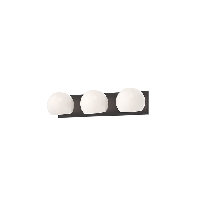 Alora Mood willow VL548322MBOP Bath Vanity Light 11 in. wide - Matte Black/Opal Matte Glass