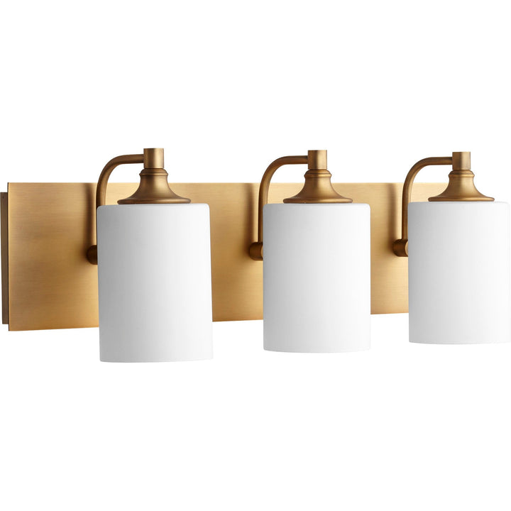 Quorum Celeste 5009-3-80 Bath Vanity Light 25 in. wide - Aged Brass