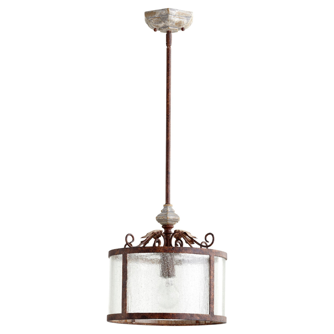 Quorum La Maison 3052-56 Pendant Light - Manchester Grey W/ Rust Accents