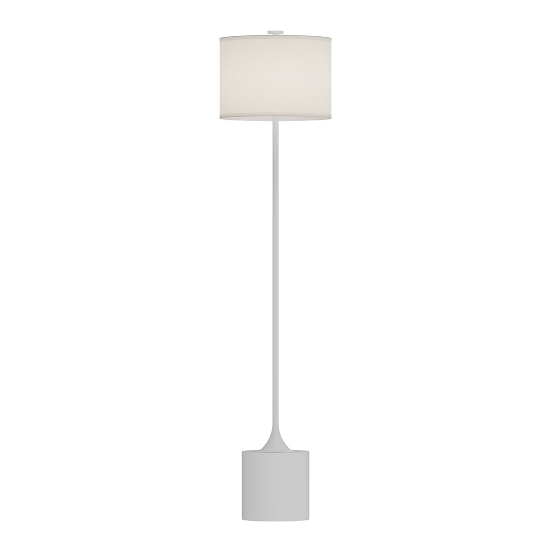 Alora Lighting FL418761WHIL Modern Issa Lamp Brushed Gold/Ivory Linen|Matte Black/Ivory Linen|White/Ivory Linen