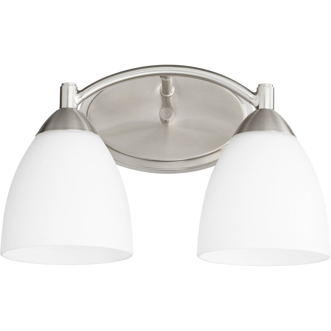 Quorum Barkley 5069-2-65 Bath Vanity Light 14 in. wide - Satin Nickel
