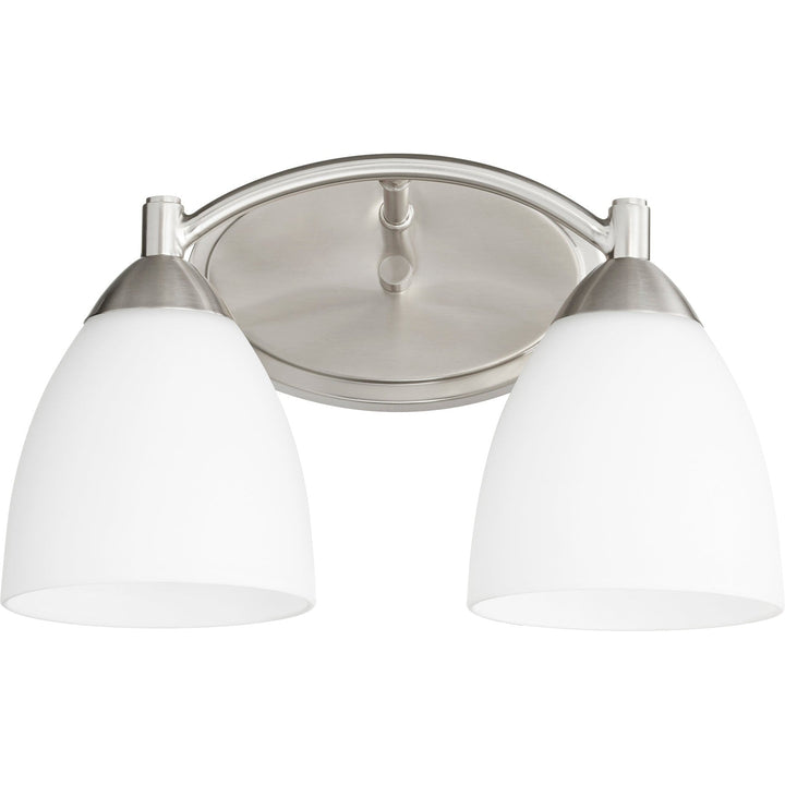 Quorum Barkley 5069-2-65 Bath Vanity Light 14 in. wide - Satin Nickel