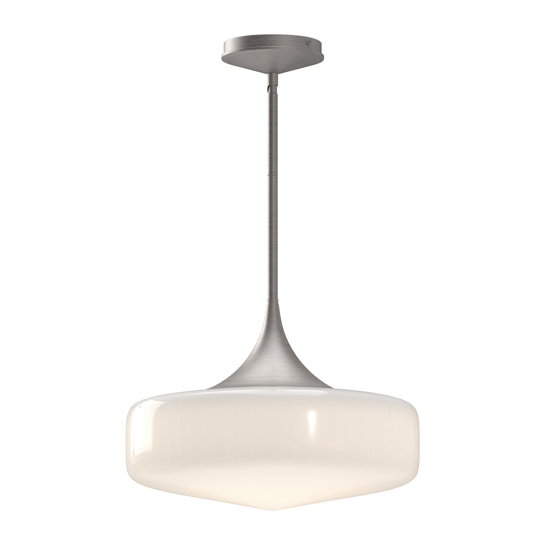 Alora Mood lincoln PD440814BNGO Pendant Light - Brushed Nickel/Glossy Opal Glass