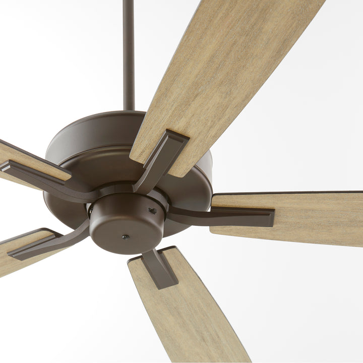 Quorum Ovation 4605-86 Ceiling Fan 60 in. - Oiled Bronze, Oiled Bronze/Weathered Oak