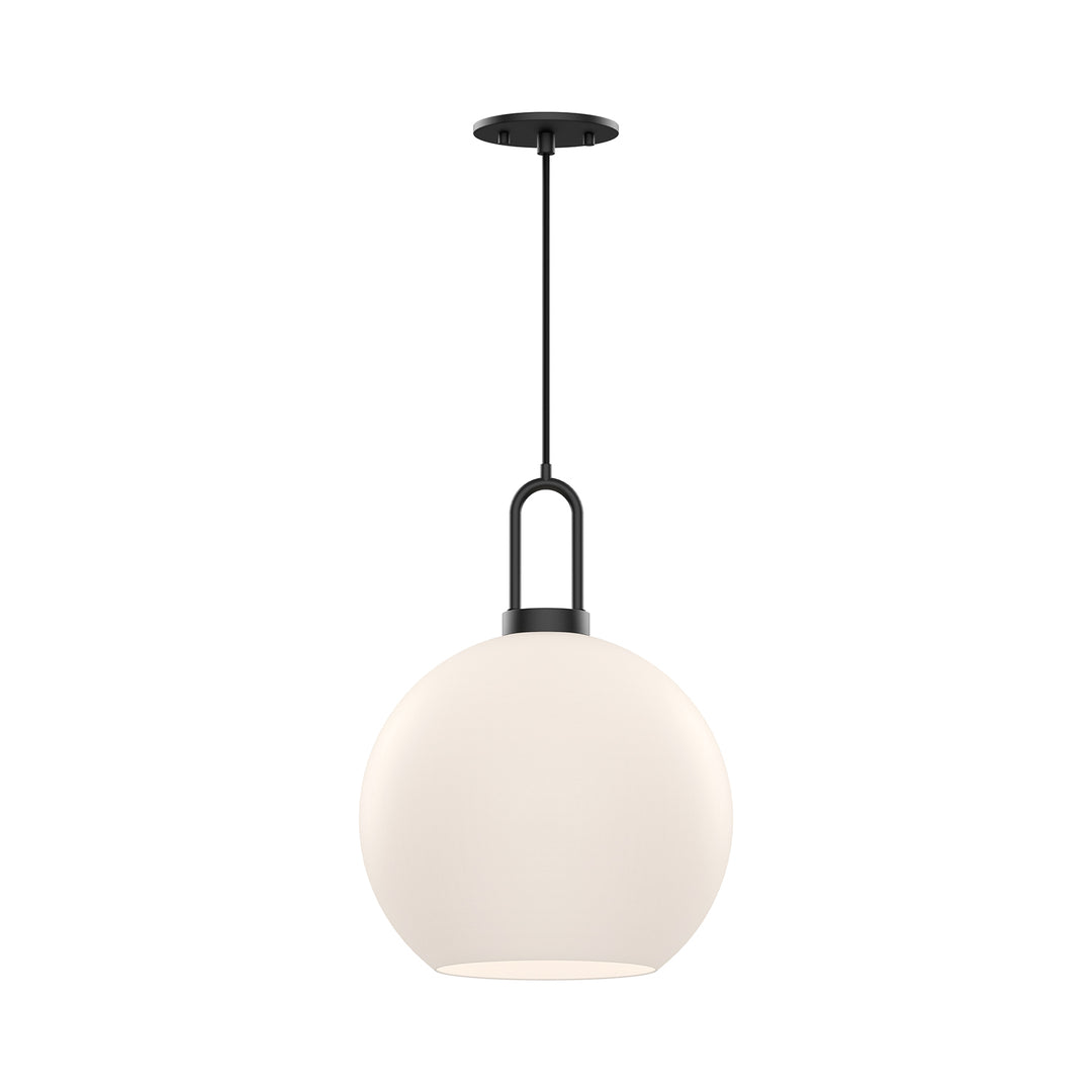 Alora Mood soji PD601710MBOP Pendant Light - Matte Black/Opal Matte Glass