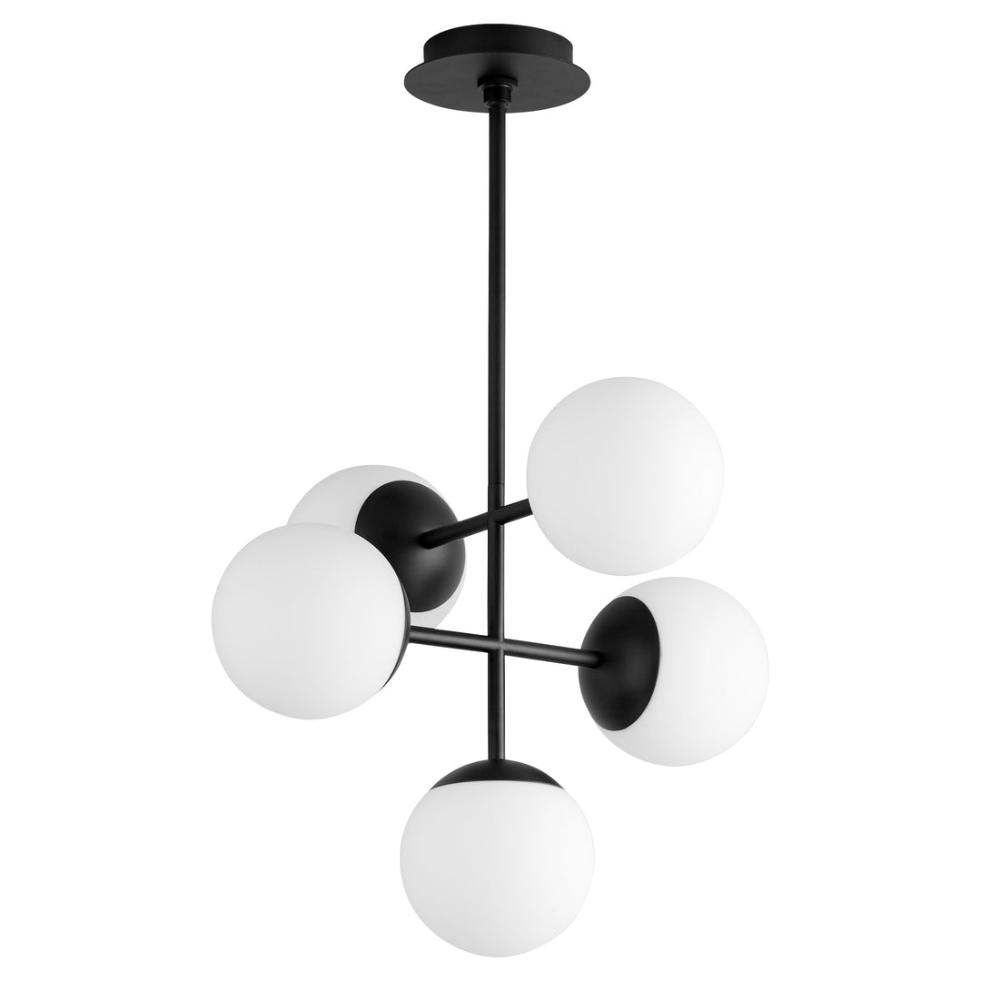 Oxygen Nebula 3-680-15 Chandelier Light - Black