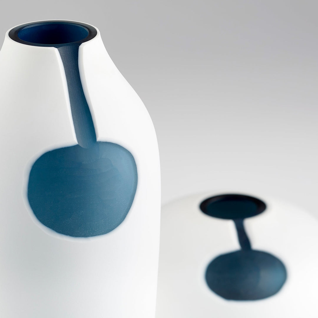 Cyan 11109 Vases & Planters - Blue And White