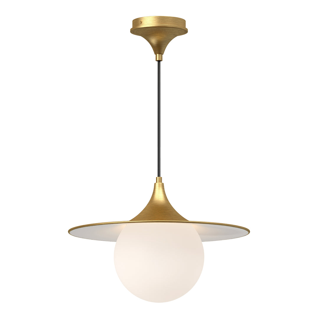 Alora Mood fuji PD525216BGOP Pendant Light - Brushed Gold/Opal Matte Glass