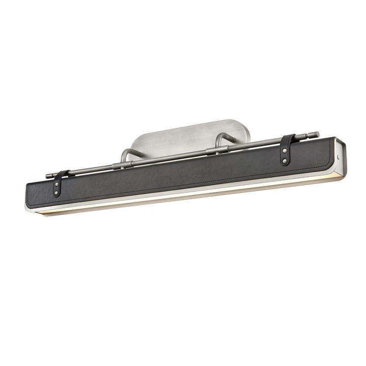 Alora valise WV307931ANTL Wall Light - Aged Nickel/Tuxedo Leather