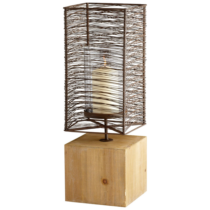 Cyan Design 04744  Vail Home Decor Raw Iron And Natural Wood