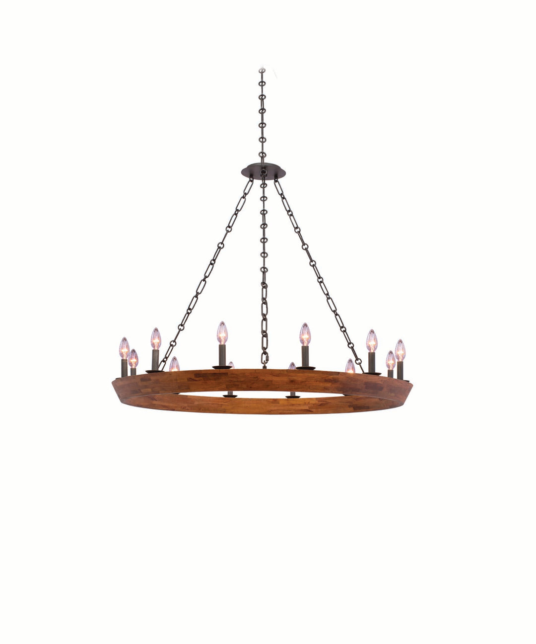 Kalco Lansdale 505552BI Chandelier Light - Black Iron