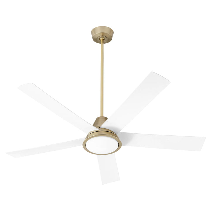 Oxygen 3-115-640 Temple 56 in. Ceiling Fan Aged Brass